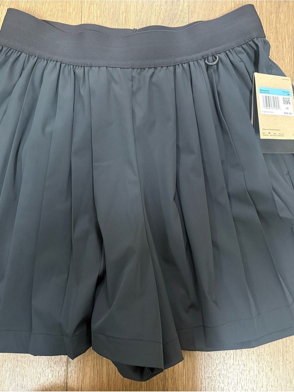 Nike Women's Pleated Athletic Skort - Charcoal Black